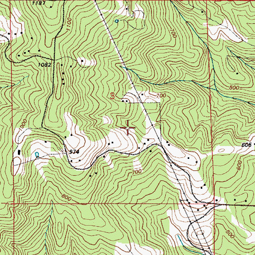 Topographic Map of Pruitt Reservoir, OR