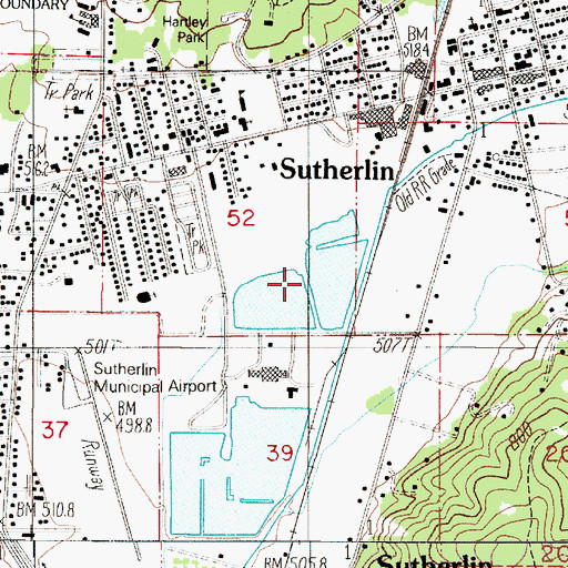 Topographic Map of North Douglas Log Ponds, OR