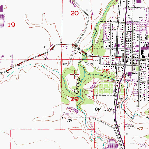 Topographic Map of Ash Swale, OR