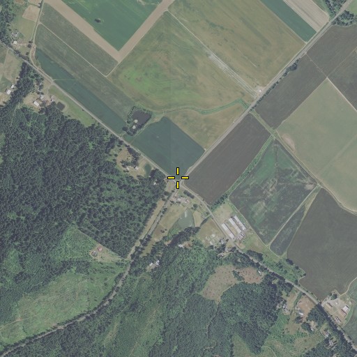 Aerial/Satellite Image of Burns Corner, OR