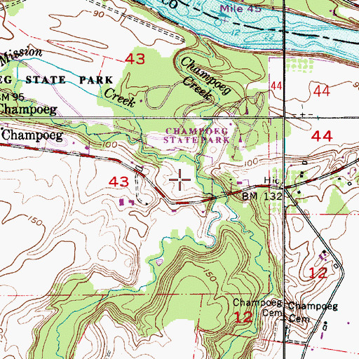 Topographic Map of Case Creek, OR