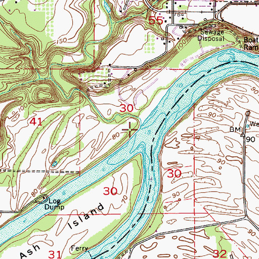 Topographic Map of Chehalem Creek, OR