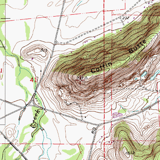 Topographic Map of Coffin Butte, OR