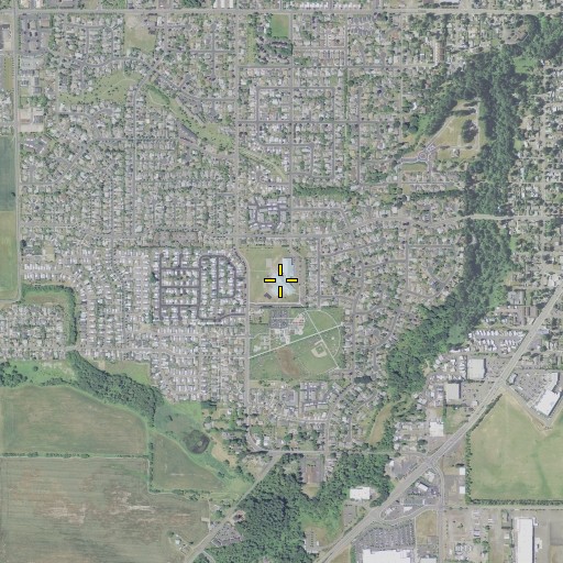 Aerial/Satellite Image of Columbus Elementary School, OR