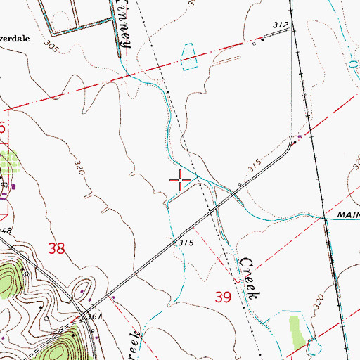 Topographic Map of Cook Creek, OR