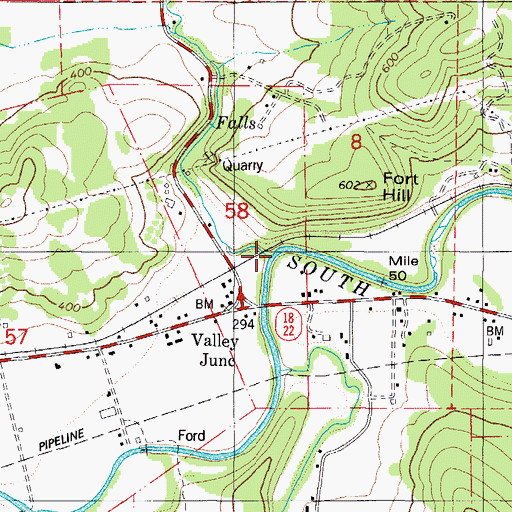 Topographic Map of Cosper Creek, OR