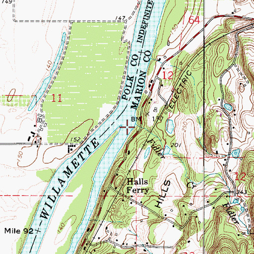 Topographic Map of Fidler Creek, OR