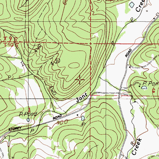 Topographic Map of Fuller Creek, OR
