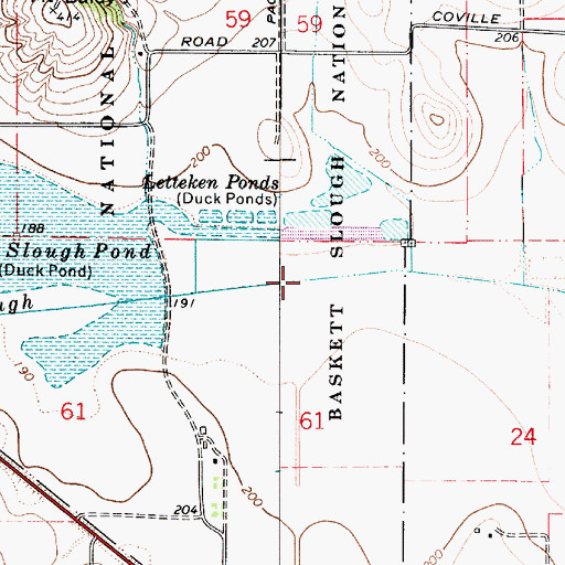 Topographic Map of Harland Slough, OR