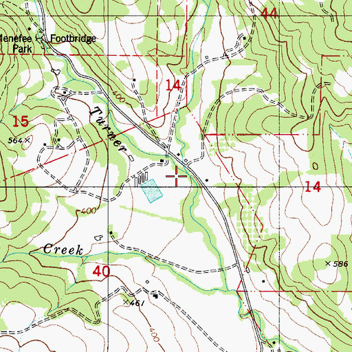 Topographic Map of Hay Creek, OR