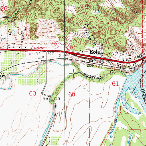 Topographic Map of Hayden Slough, OR
