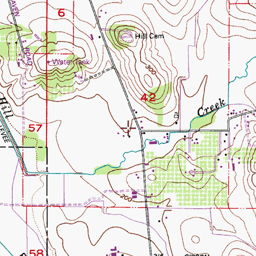 Topographic Map of Hill School (historical), OR