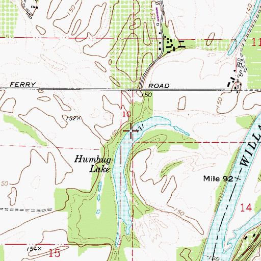 Topographic Map of Humbug Lake, OR