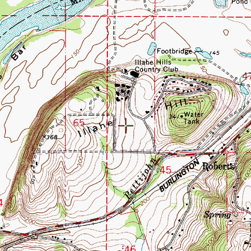 Topographic Map of Illahe Hill, OR