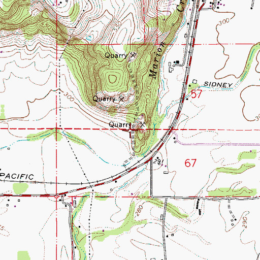 Topographic Map of Marion Creek, OR