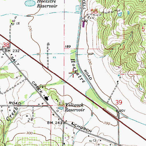 Topographic Map of May Creek, OR