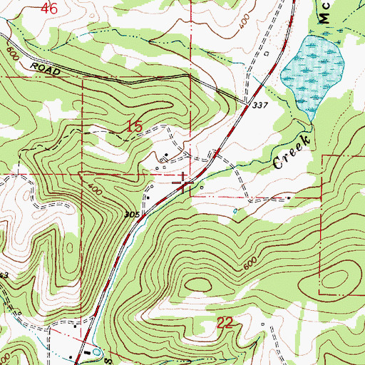 Topographic Map of McTimmonds Valley, OR