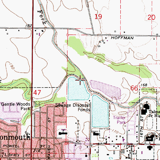 Topographic Map of Middle Fork Ash Creek, OR