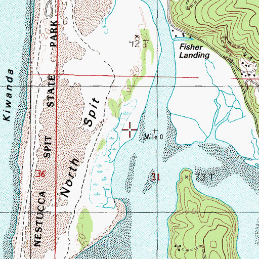 Topographic Map of Nestucca River, OR