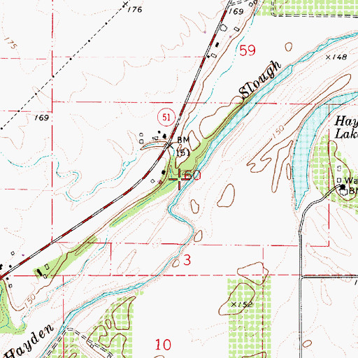 Topographic Map of Oak Point Creek, OR