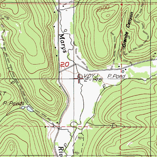 Topographic Map of Oleman Creek, OR