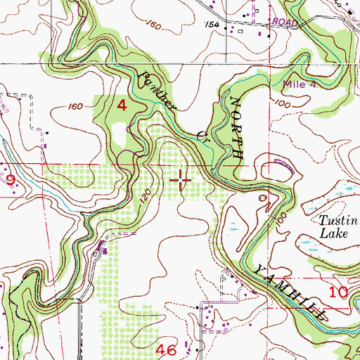 Topographic Map of Panther Creek, OR