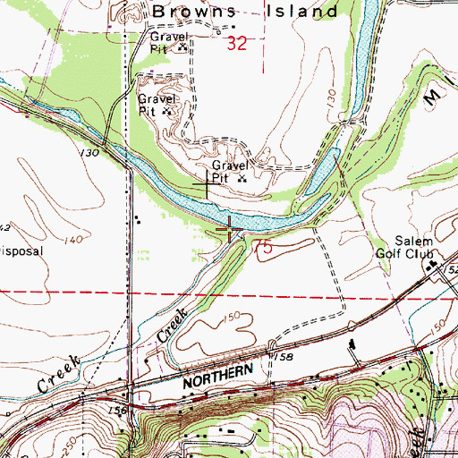 Topographic Map of Pettijohn Creek, OR