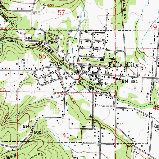 Topographic Map of Fran Wilson Riverside Park, OR