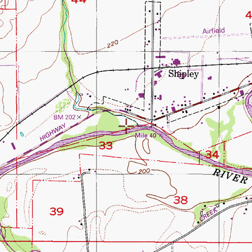 Topographic Map of Rock Creek, OR