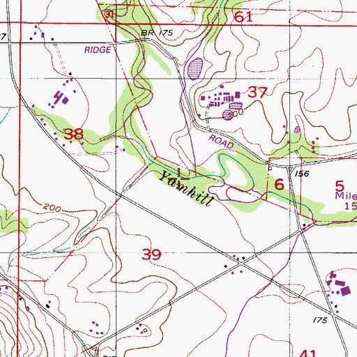 Topographic Map of Salt Creek, OR