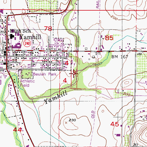 Topographic Map of Stag Hollow Creek, OR