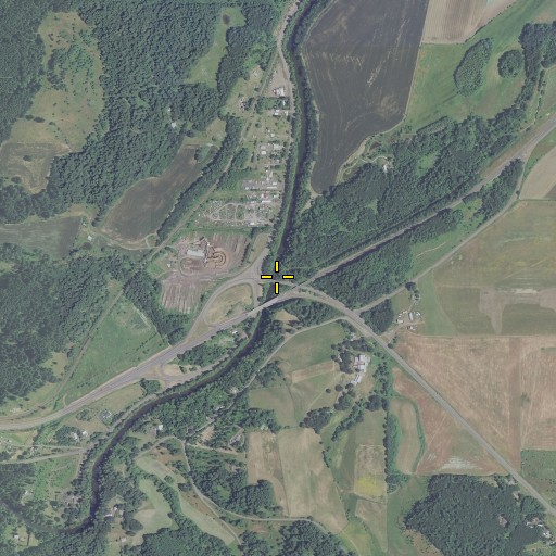 Aerial/Satellite Image of Wallace Bridge, OR