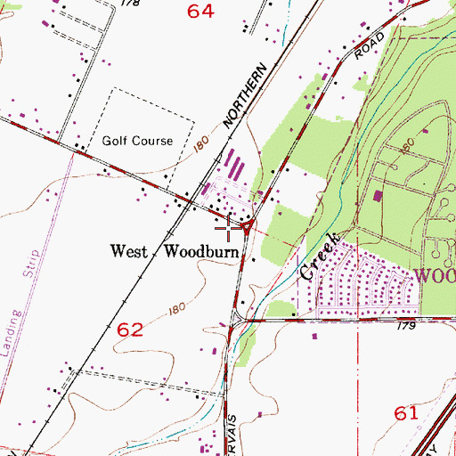 Topographic Map of West Woodburn, OR