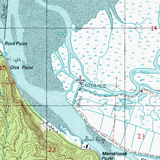 Topographic Map of Wilson River, OR