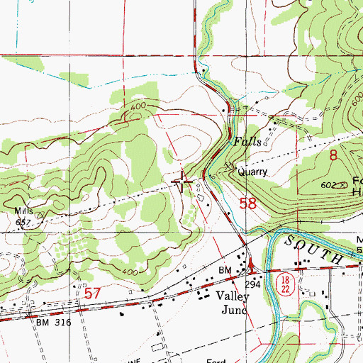 Topographic Map of Butler (historical), OR