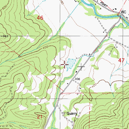 Topographic Map of Suttner Reservoir, OR