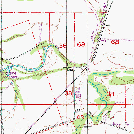 Topographic Map of Harrison (historical), OR