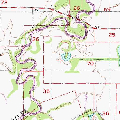 Topographic Map of Harrison Lake, OR