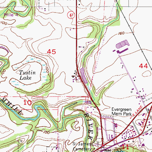 Topographic Map of Aebi Reservoir, OR