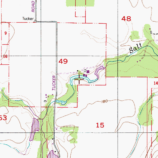 Topographic Map of Campbell Reservoir, OR