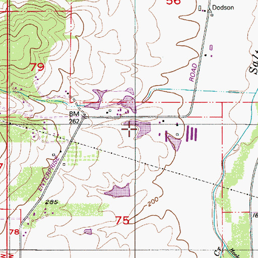 Topographic Map of Buhler Reservoir, OR