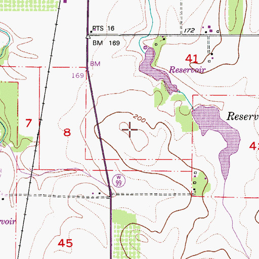 Topographic Map of Crescent Hill, OR