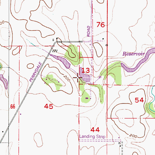Topographic Map of Wilson Reservoir, OR