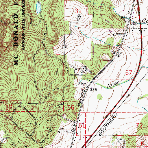 Topographic Map of Randall Pond, OR