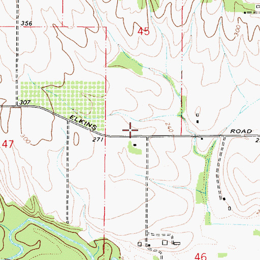 Topographic Map of Luckiamute (historical), OR