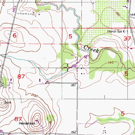 Topographic Map of Gidding Reservoir, OR
