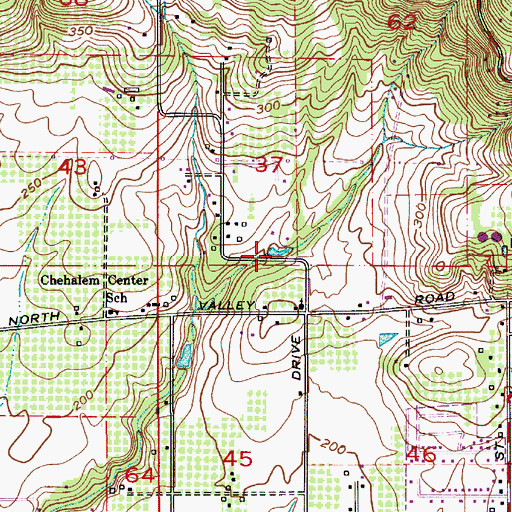 Topographic Map of Lockhart Reservoir, OR