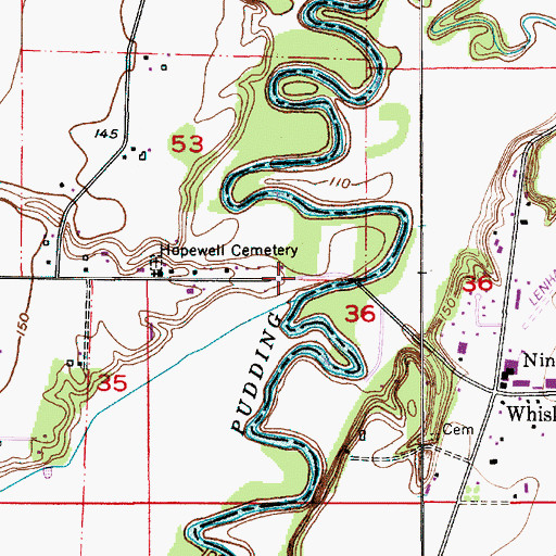 Topographic Map of Brandy Creek, OR