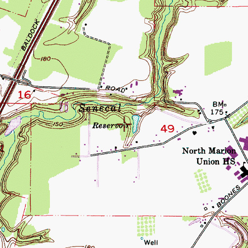 Topographic Map of Fry Reservoir, OR