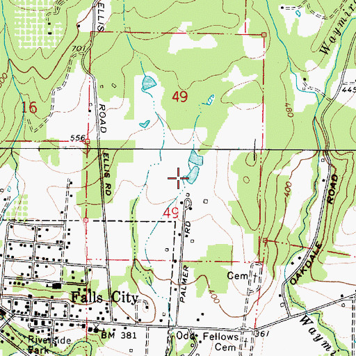Topographic Map of Steen Reservoir, OR